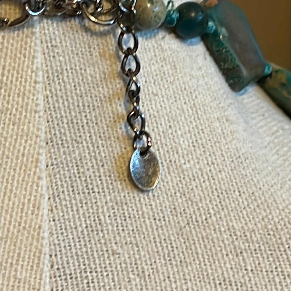 Sea Sefiment Jasper Necklace LUCAS LAMETH - Picture 14 of 16